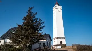 Subaru trip Dánsko, maják Blåvandshuk Fyr