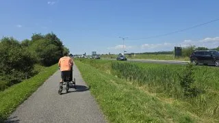 Nowy Targ-Trstená cyklostezka inline brusle
