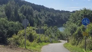 Czorsztýnské jezero inline brusle