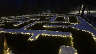 Zámek Loučeň rozsvítil vánoční světla a přidal prohlídku. Párek v rohlíku si tu dáte za 50 Kč